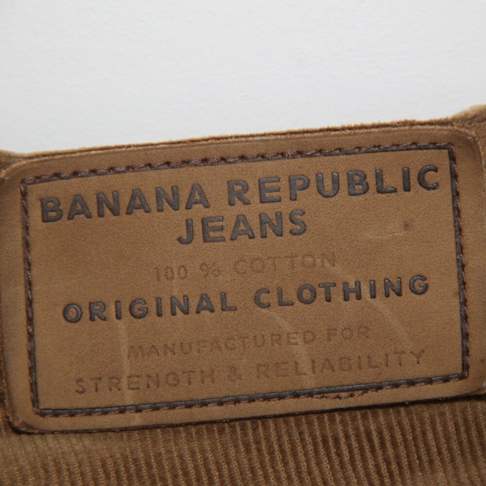 Banana Republic Made in Italy Vintage Jeans Brown Cotton Corduroy Pants Men 36R - Picture 4 of 16
